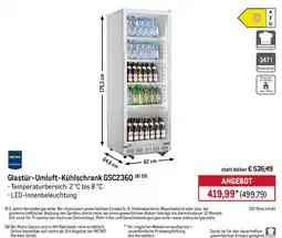 METRO Glastür-Umluft-Kühlschrank GSC2360 Angebot
