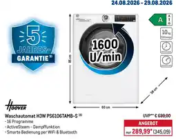 METRO Hoover Waschautomat H3W PS6106TAMB-S Angebot