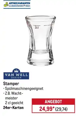 METRO Stamper VAN WELL DESIGN Angebot