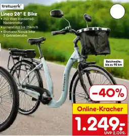 Netto Marken-Discount tretwerk Linea 28" E Bike Angebot