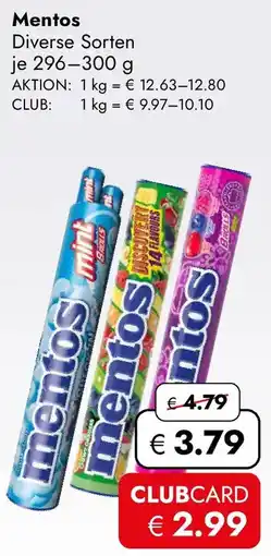 Travel Free Mentos Angebot