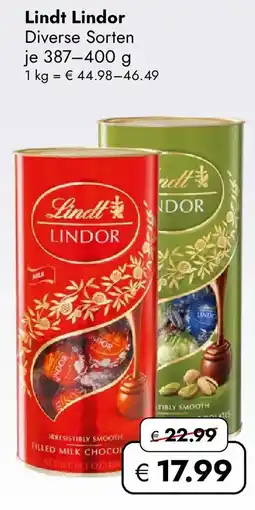 Travel Free Lindt Lindor Angebot