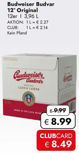 Travel Free Budweiser Budvar 12° Original Angebot