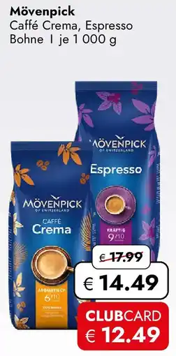 Travel Free Mövenpick Caffé Crema, Espresso Angebot