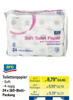 METRO aro Toilettenpapier Soft 4-lagig Angebot