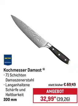METRO Kochmesser Damast Angebot