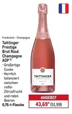 METRO Taittinger Prestige Brut Rosé Champagne Angebot