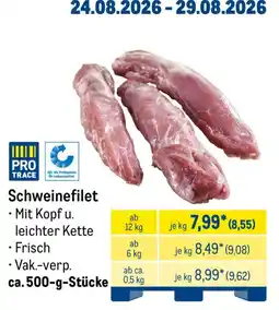 METRO Schweinefilet Angebot