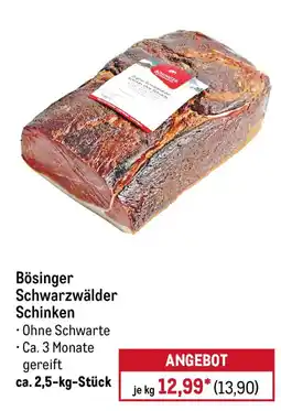 METRO Bösinger Schwarzwälder Schinken Angebot