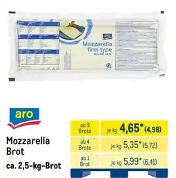 METRO aro Mozzarella Brot Angebot