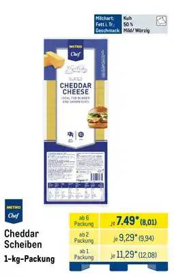 METRO Cheddar Scheiben Angebot