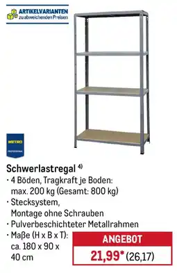 METRO Schwerlastregal METRO PROFESSIONAL Angebot