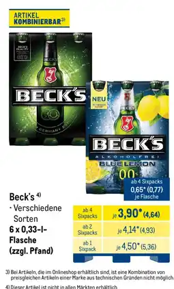 METRO Beck's Angebot