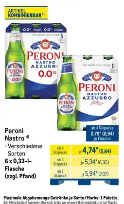 METRO Peroni Nastro Azzurro Angebot