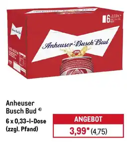 METRO Anheuser Busch Bud Angebot