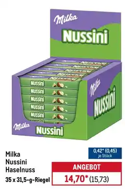 METRO Milka Nussini Haselnuss Angebot