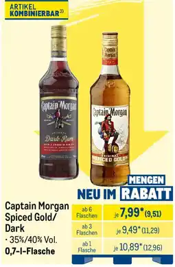 METRO Captain Morgan Spiced Gold/Dark Angebot