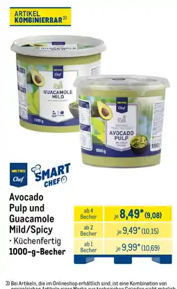 METRO Avocado Pulp und Guacamole Mild/Spicy Angebot