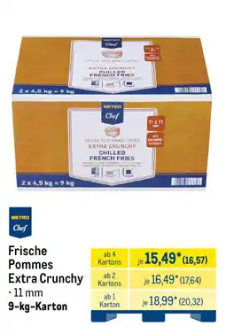METRO Metro Chef Frische Pommes Extra Crunchy Angebot