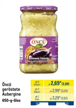 METRO Öncü geröstete Aubergine Angebot