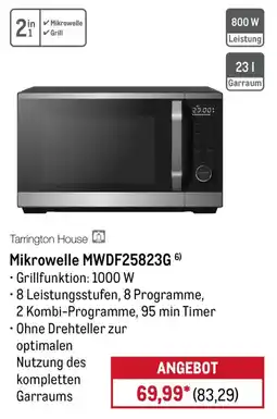 METRO Tarrington House Mikrowelle MWDF25823G Angebot