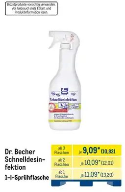 METRO Dr. Becher Schnelldesinfektion Angebot
