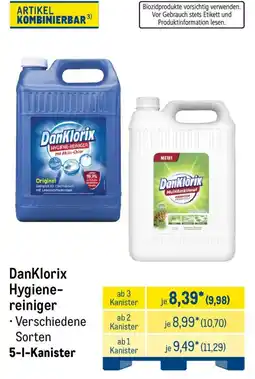 METRO DanKlorix Hygiene-reiniger Angebot