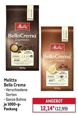 METRO Melitta Bella Crema Angebot