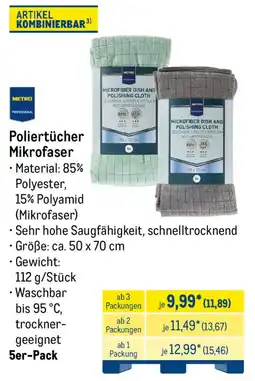 METRO Metro Poliertücher Mikrofaser Angebot