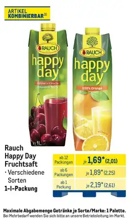 METRO Rauch Happy Day Fruchtsaft Angebot