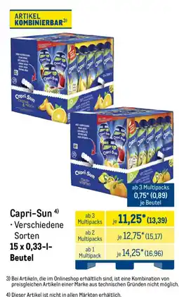 METRO Capri-Sun Angebot