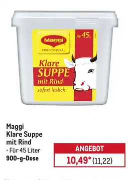 METRO Maggi Klare Suppe mit Rind Angebot