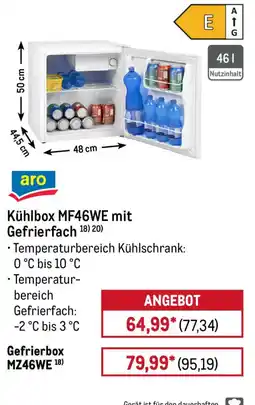 METRO Kühlbox MF46WE mit Gefrierfach Angebot