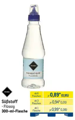 METRO RIOBA Süßstoff · Flüssig Angebot