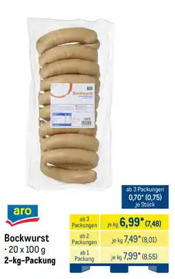 METRO aro Bockwurst Angebot
