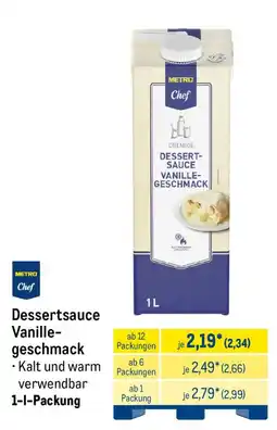 METRO METRO Chef Dessertsauce Vanille-geschmack Angebot