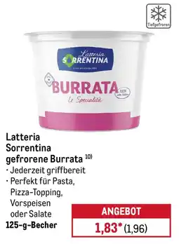 METRO Latteria Sorrentina gefrorene Burrata Angebot