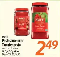inkoop MUTTI Pastasauce oder Tomatenpesto Angebot