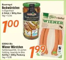 inkoop Bauerngut Bockwürstchen Angebot