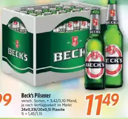 inkoop Beck's Pilsener Angebot
