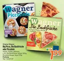 inkoop Original Wagner Big Pizza, Die Backfrische oder Piccolinis Angebot