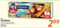inkoop iglo Fischstäbchen Angebot