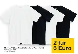Zeeman Herren-T-Shirt Rundhals oder V-Ausschnitt Angebot