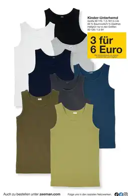 Zeeman Kinder-Unterhemd Angebot