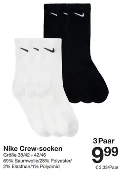 Zeeman Nike Crew-socken Angebot