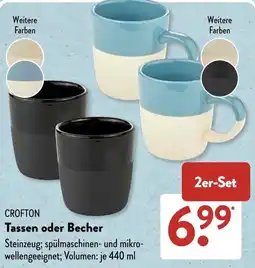 Aldi Süd CROFTON Tassen oder Becher Angebot
