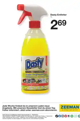 Zeeman Dasty Entfetter Angebot