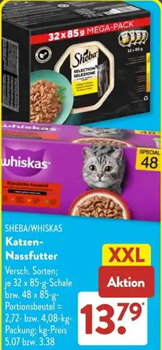 Aldi Süd SHEBA/WHISKAS Katzen-Nassfutter Angebot