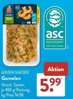 Aldi Süd GOLDEN SEAFOOD Garnelen Angebot