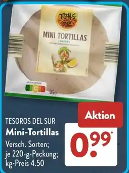 Aldi Süd TESOROS DEL SUR Mini-Tortillas Angebot